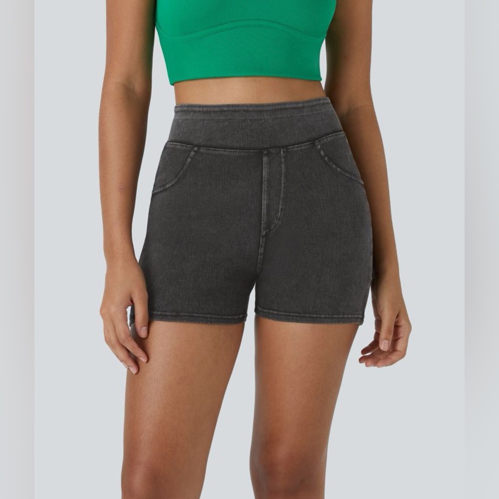 NWT Halara Flex High Waisted Back Side Pocket Biker Shorts